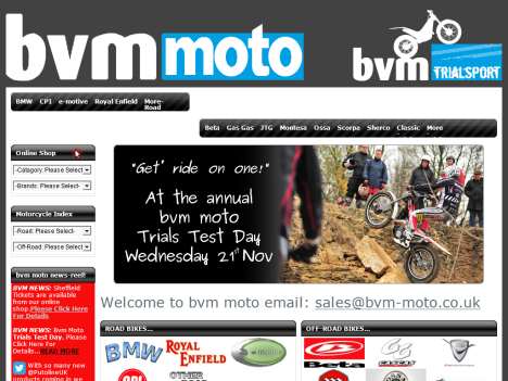 www.bvm-moto.co.uk  BVM Moto<br/>Official Website